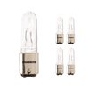 Bulbrite Pack of 5 100 Watt Dimmable Clear T4 Double-Contact Bayonet BA15D Halogen Bulb, 5PK 860813